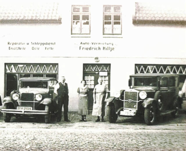Firmengründung 1925 als Autovermietung Friedrich Hillje